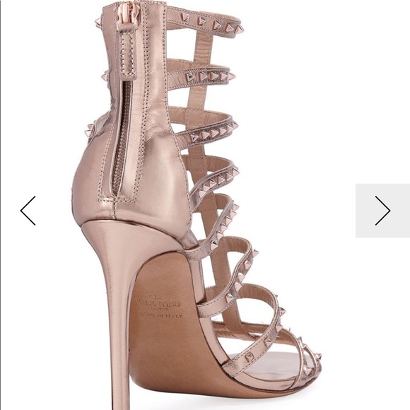 100% REAL Valentino 105mm Lovestuds Caged Sandal - Picture 16 of 16